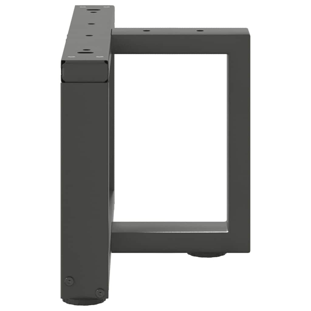 vidaXL Pieds de table basse en T 2 pcs Anthracite 50x25x(30-31) cm Acier