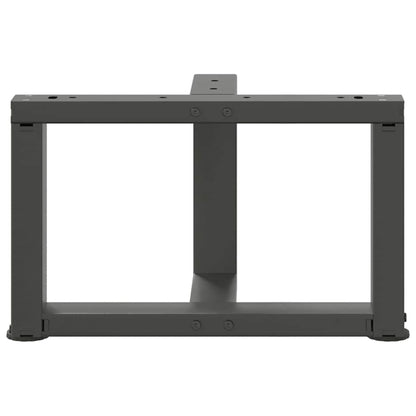 vidaXL Pieds de table basse en T 2 pcs Anthracite 50x25x(30-31) cm Acier