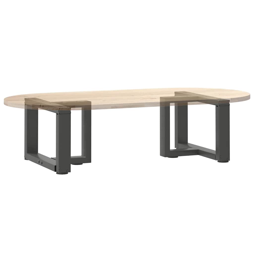 vidaXL Pieds de table basse en T 2 pcs Anthracite 50x25x(30-31) cm Acier