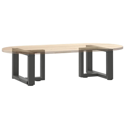 vidaXL Pieds de table basse en T 2 pcs Anthracite 50x25x(30-31) cm Acier