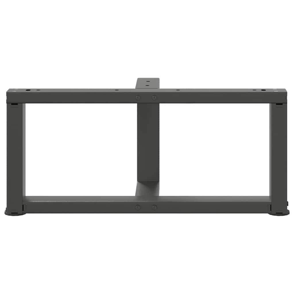 vidaXL Couchtischbeine T-Form 2 Stk. Anthrazit 60x25x(30-31) cm Stahl