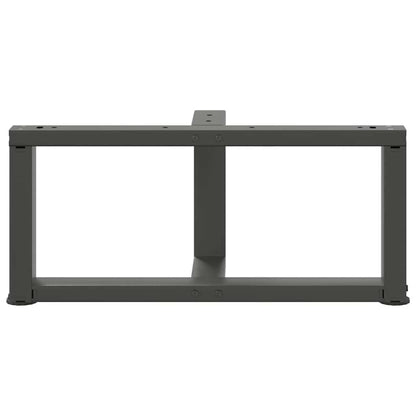 vidaXL Couchtischbeine T-Form 2 Stk. Anthrazit 60x25x(30-31) cm Stahl