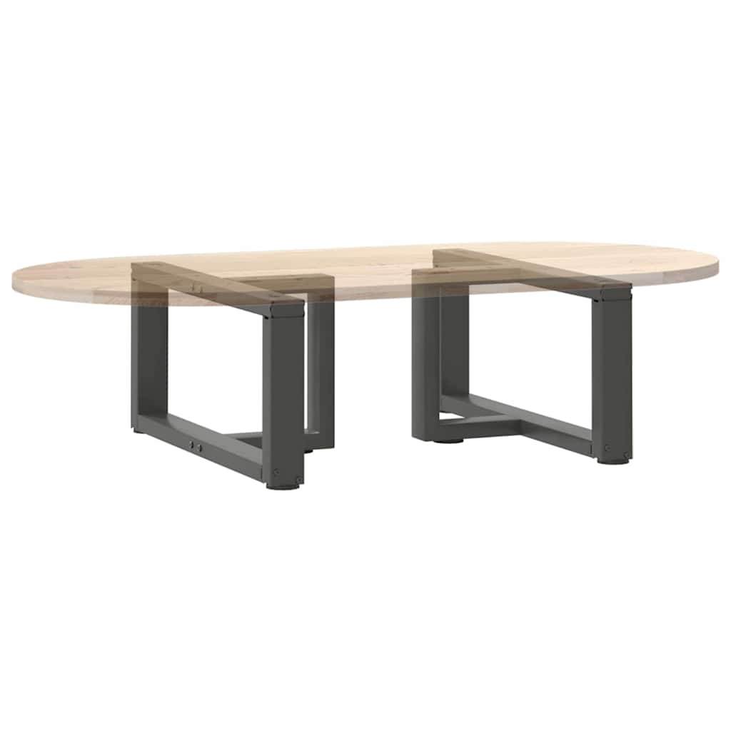 vidaXL Couchtischbeine T-Form 2 Stk. Anthrazit 60x25x(30-31) cm Stahl