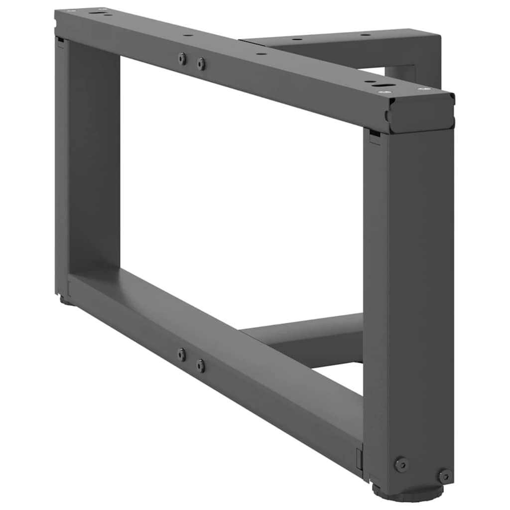 vidaXL Couchtischbeine T-Form 2 Stk. Anthrazit 70x25x(30-31) cm Stahl
