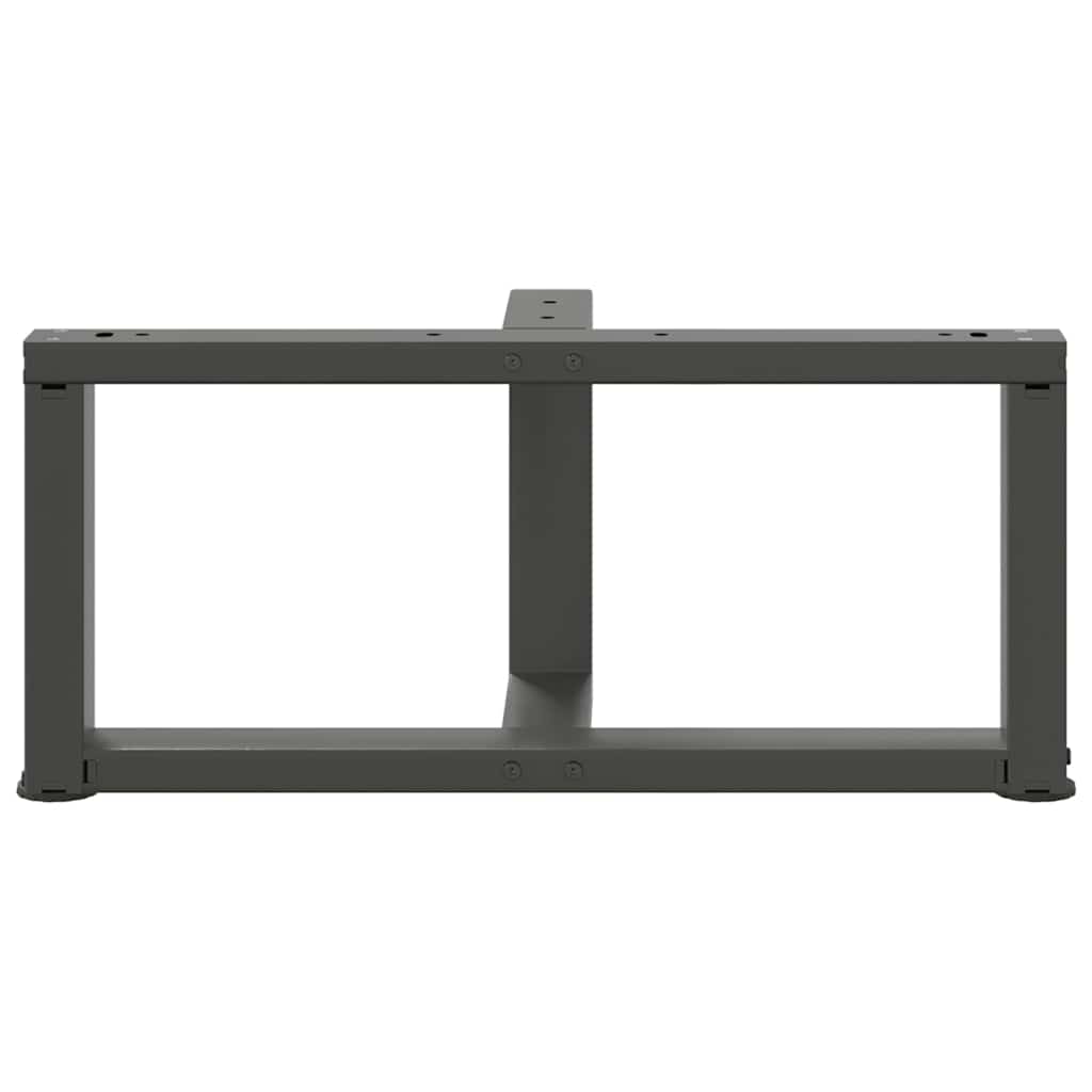 vidaXL Couchtischbeine T-Form 2 Stk. Anthrazit 70x25x(30-31) cm Stahl