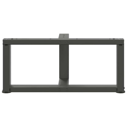 vidaXL Couchtischbeine T-Form 2 Stk. Anthrazit 70x25x(30-31) cm Stahl