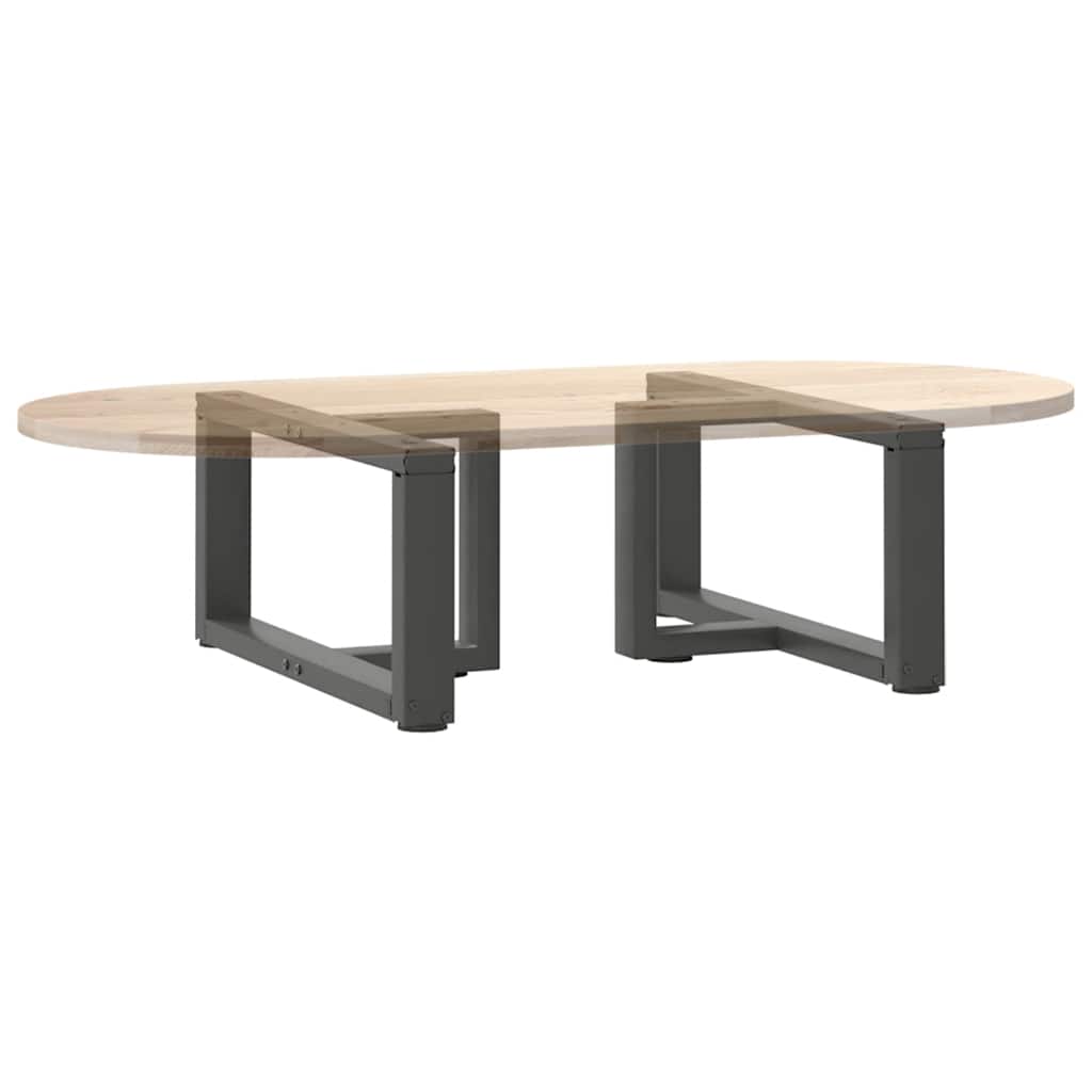 vidaXL Couchtischbeine T-Form 2 Stk. Anthrazit 70x25x(30-31) cm Stahl