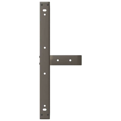 vidaXL Couchtischbeine T-Form 2 Stk. Naturstahl 70x25x(30-31) cm Stahl
