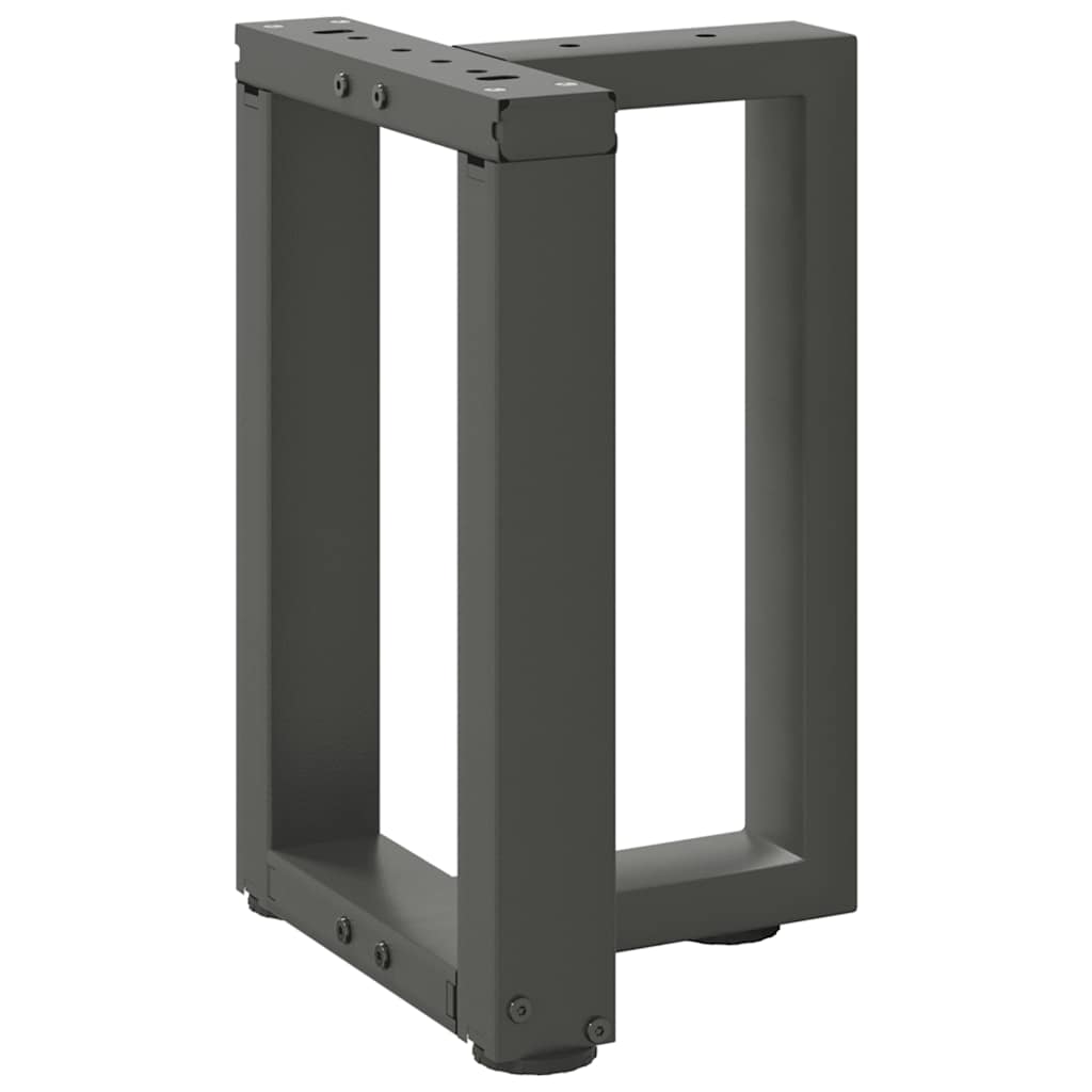 vidaXL Pieds de table basse en T 2 pcs. Anthracite 28x25x(42-43) cm Acier