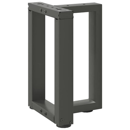 vidaXL Pieds de table basse en T 2 pcs. Anthracite 28x25x(42-43) cm Acier