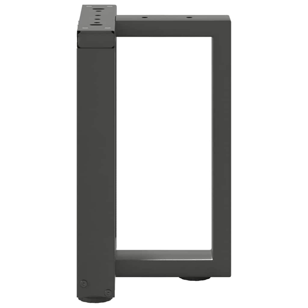 vidaXL Pieds de table basse en T 2 pcs. Anthracite 28x25x(42-43) cm Acier
