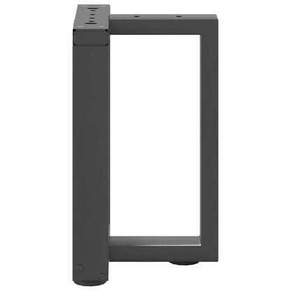 vidaXL Pieds de table basse en T 2 pcs. Anthracite 28x25x(42-43) cm Acier