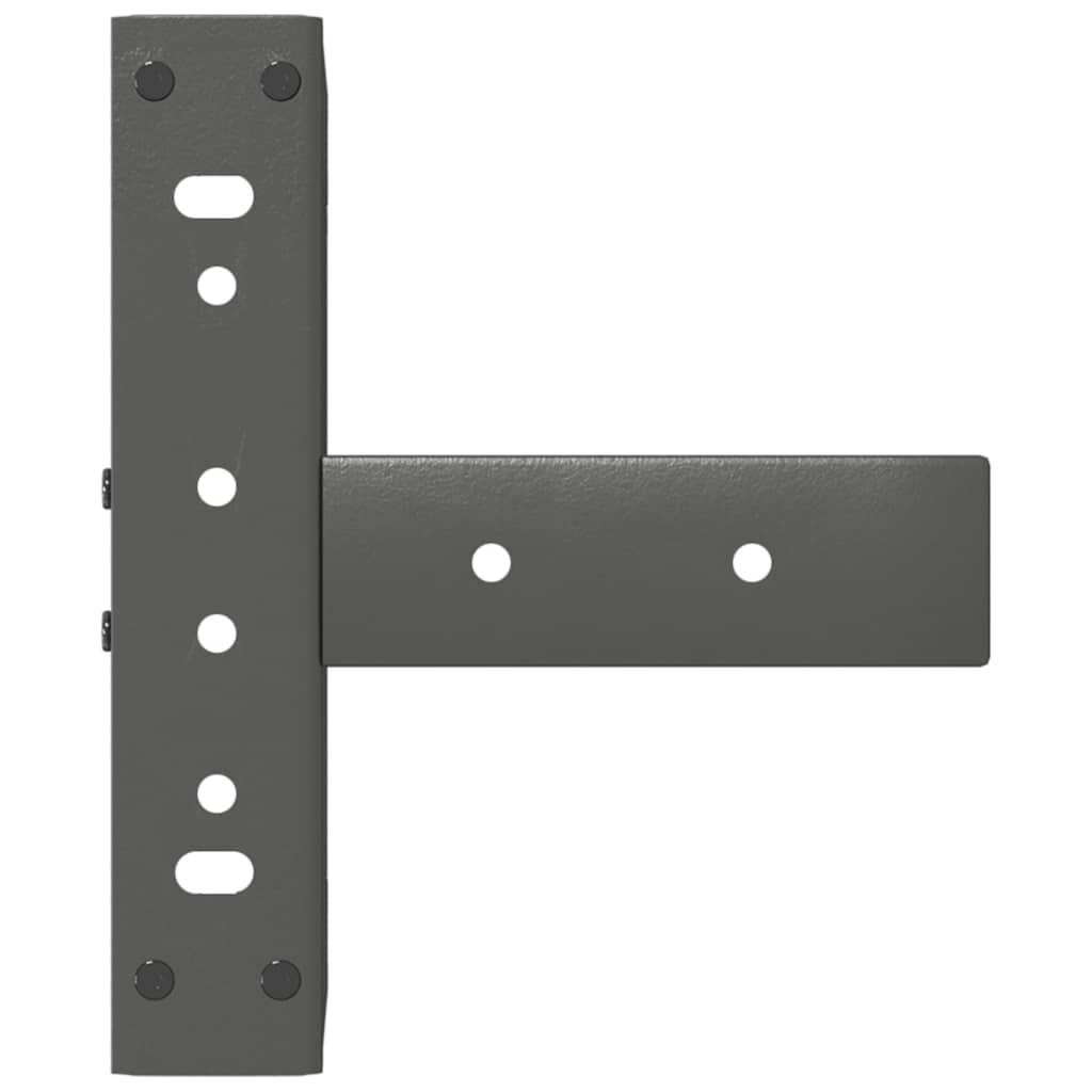 vidaXL Pieds de table basse en T 2 pcs. Anthracite 28x25x(42-43) cm Acier