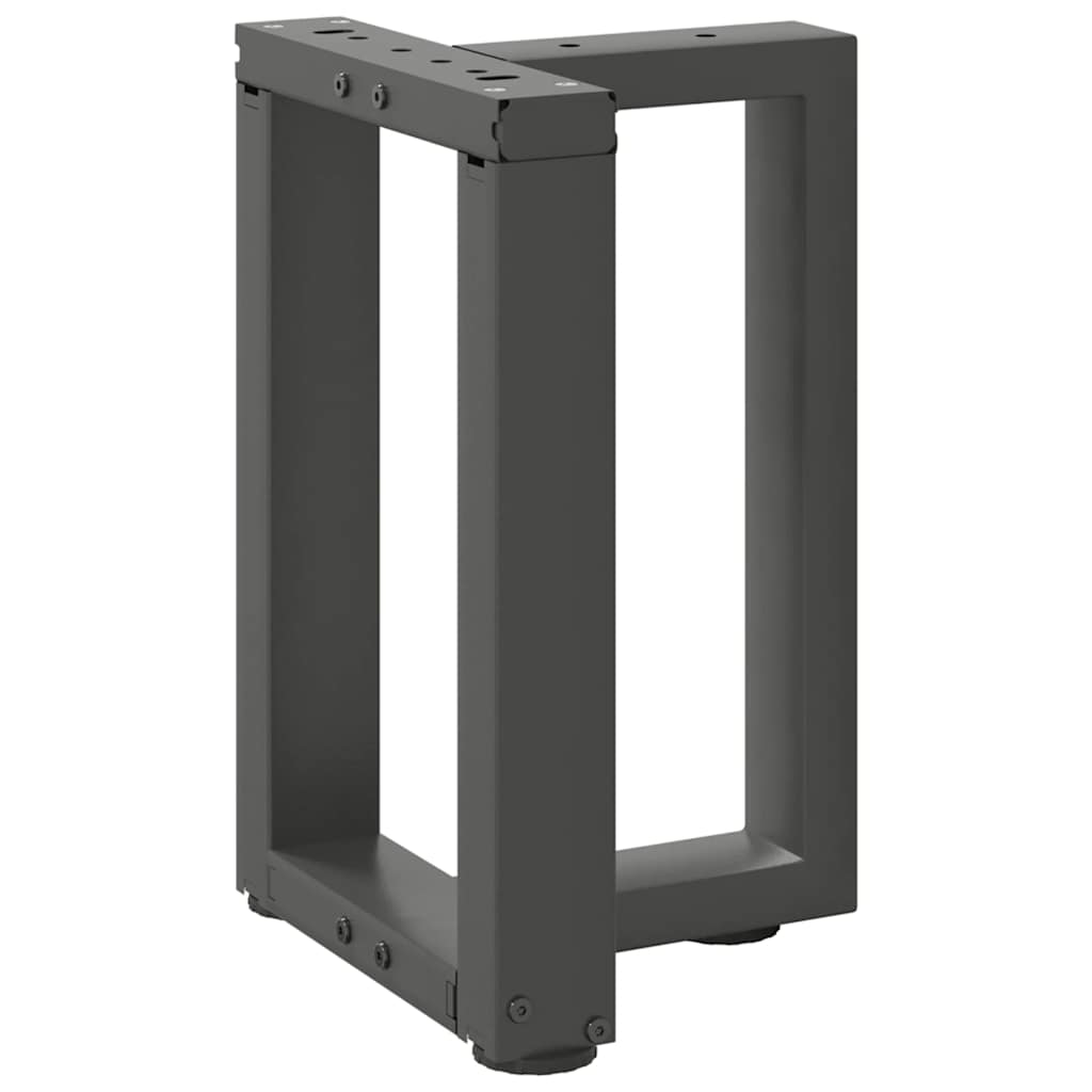 vidaXL Couchtischbeine T-Form 2 Stk. Anthrazit 38x25x(42-43) cm Stahl