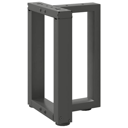 vidaXL Couchtischbeine T-Form 2 Stk. Anthrazit 38x25x(42-43) cm Stahl