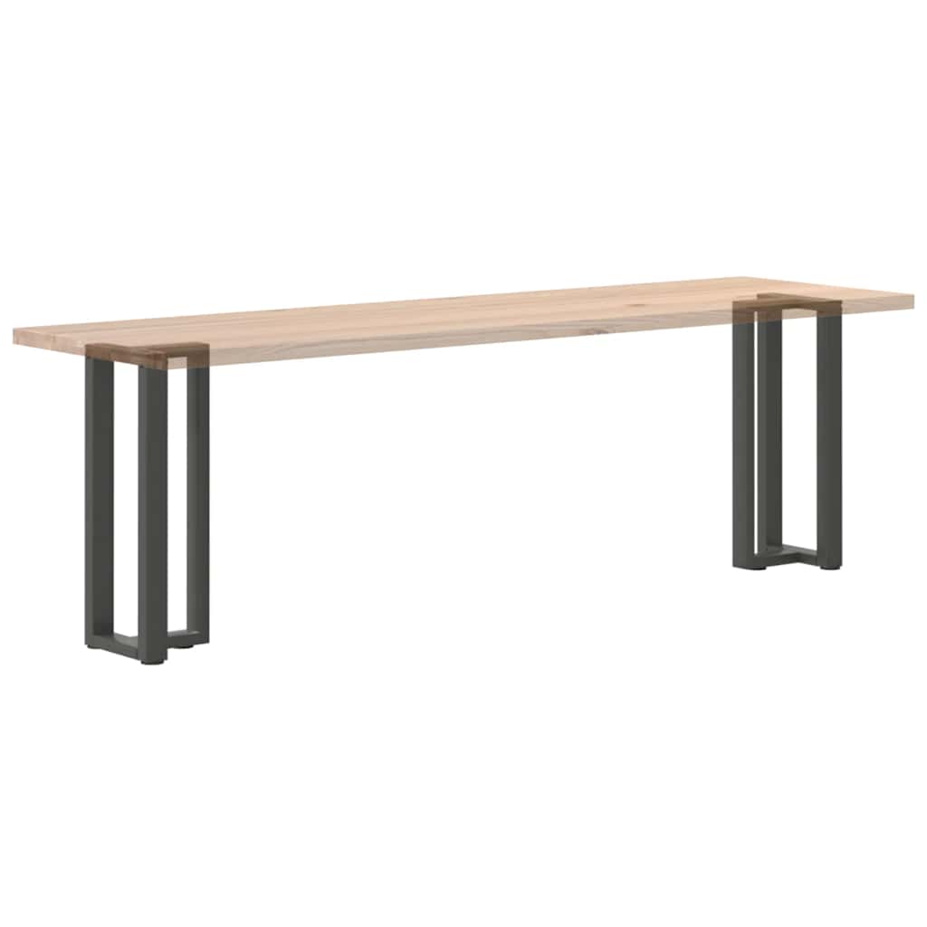 vidaXL Konsolentischbeine T-Form 2Stk. Anthrazit 25x28x(72-73)cm Stahl