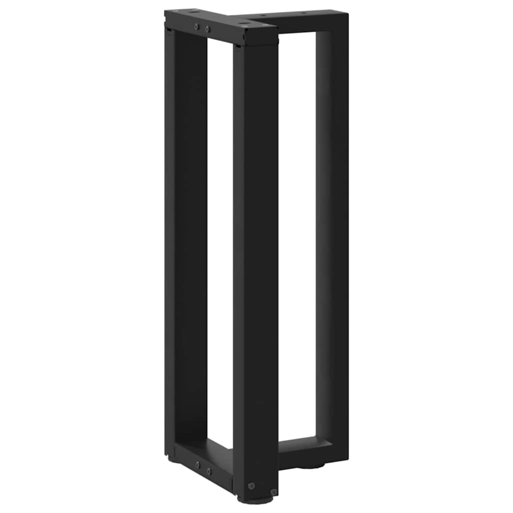 vidaXL Konsolentischbeine T-Form 2 Stk. Schwarz 38x25x(72-73) cm Stahl