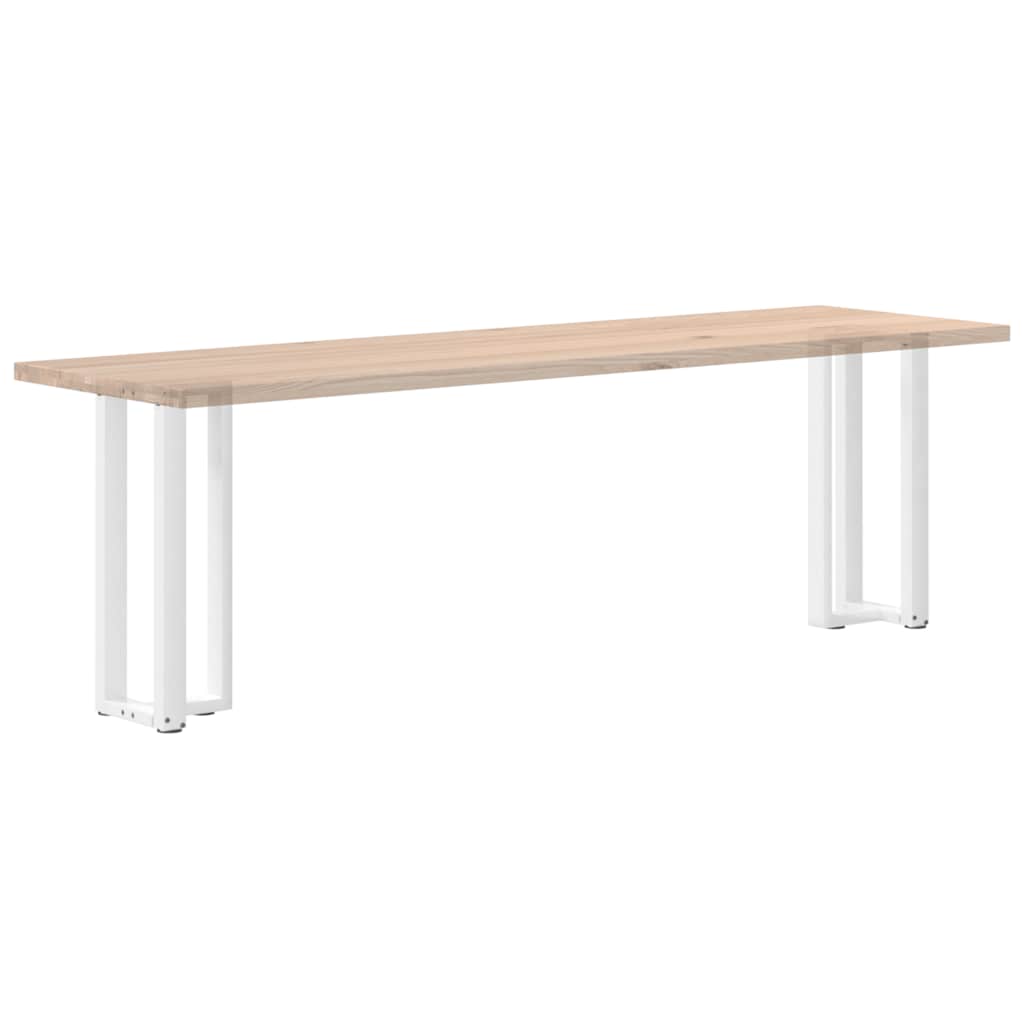 vidaXL Konsolentischbeine T-Form 2 Stk. Weiß 38x25x(72-73) cm Stahl