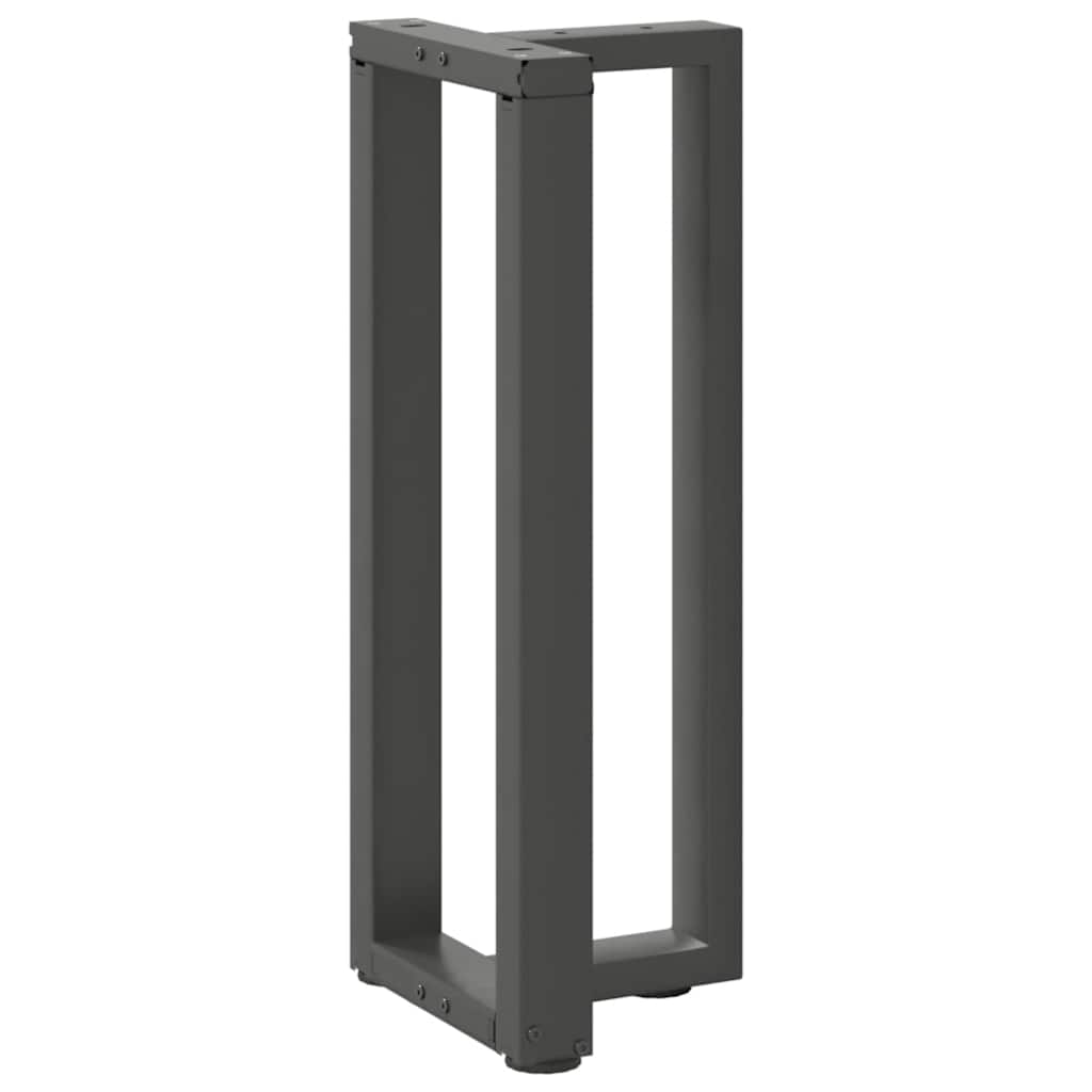 vidaXL Konsolentischbeine T-Form 2Stk. Anthrazit 38x25x(72-73)cm Stahl