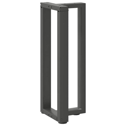 vidaXL Konsolentischbeine T-Form 2Stk. Anthrazit 38x25x(72-73)cm Stahl