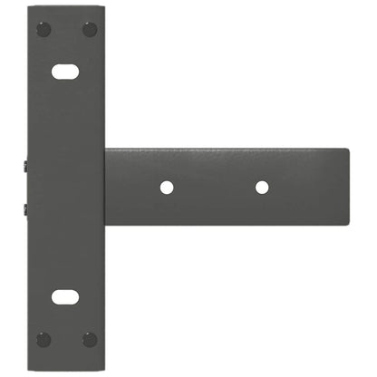 vidaXL Konsolentischbeine T-Form 2Stk. Anthrazit 38x25x(72-73)cm Stahl