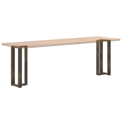 vidaXL Konsolentischbeine T-Form 2 Stk. Naturstahl 38x25x(72-73) cm