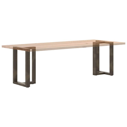 vidaXL Esstischbeine T-Form 2 Stk. Naturstahl 50x35x(72-73) cm Stahl