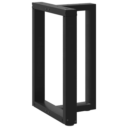 vidaXL Esstischbeine T-Form 2 Stk. Schwarz 60x35x(72-73) cm Stahl