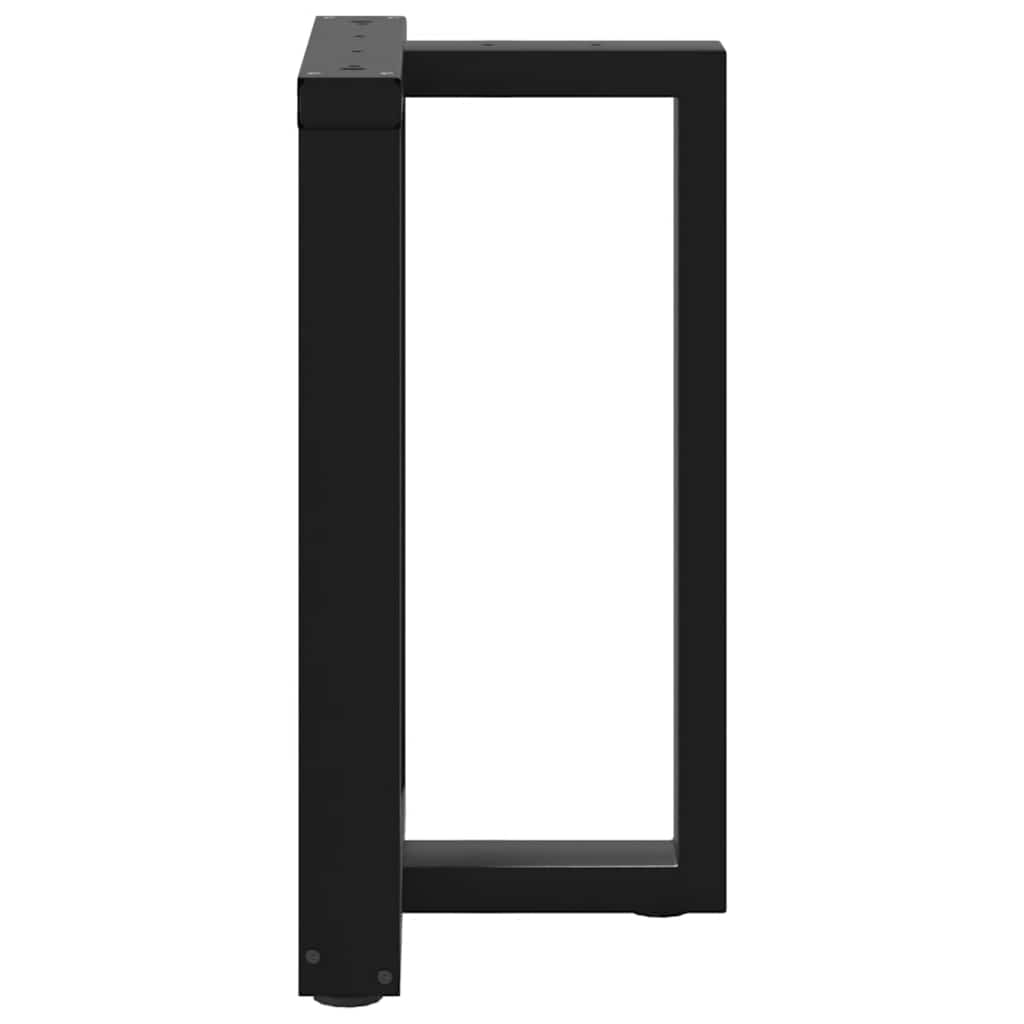 vidaXL Esstischbeine T-Form 2 Stk. Schwarz 60x35x(72-73) cm Stahl