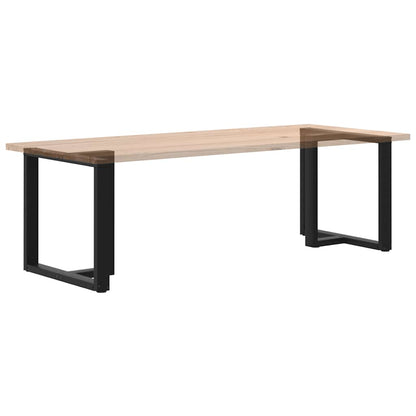 vidaXL Esstischbeine T-Form 2 Stk. Schwarz 80x35x(72-73) cm Stahl