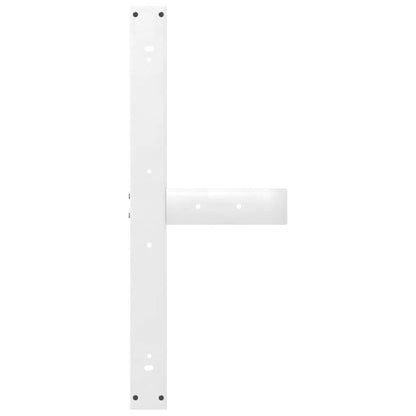 vidaXL Esstischbeine T-Form 2 Stk. Weiß 90x35x(72-73) cm Stahl