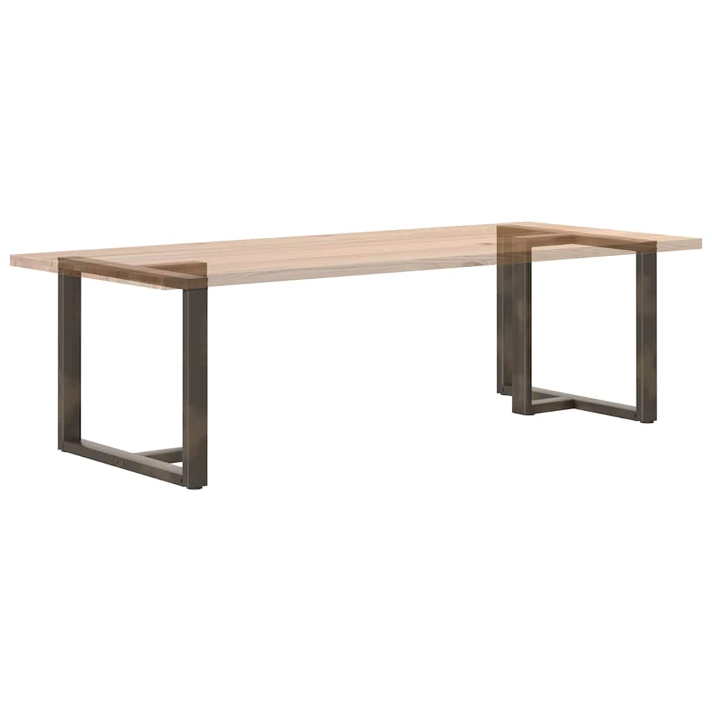 vidaXL Pieds de table de salle à manger en forme de T 2 pcs Acier brut 90x35x(72-73) cm Acier