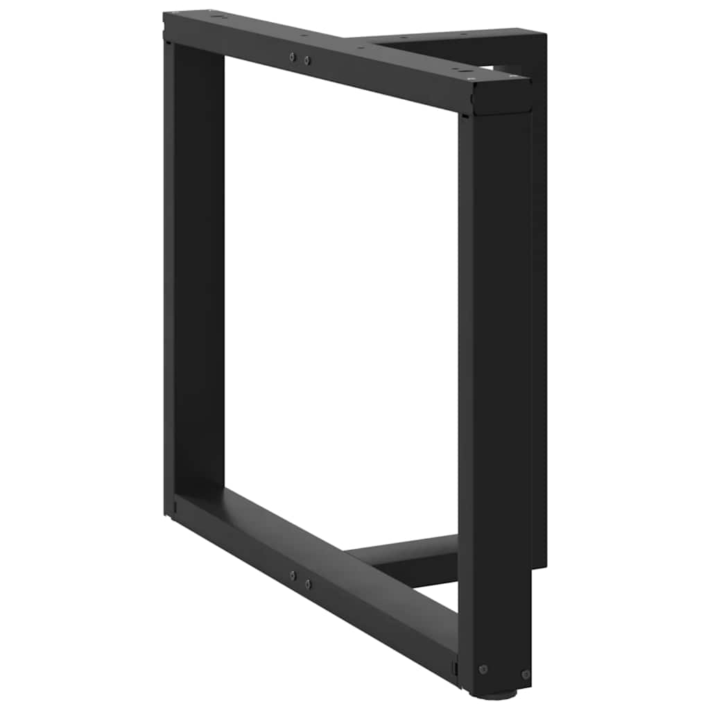 vidaXL Esstischbeine T-Form 2 Stk. Schwarz 100x35x(72-73) cm Stahl