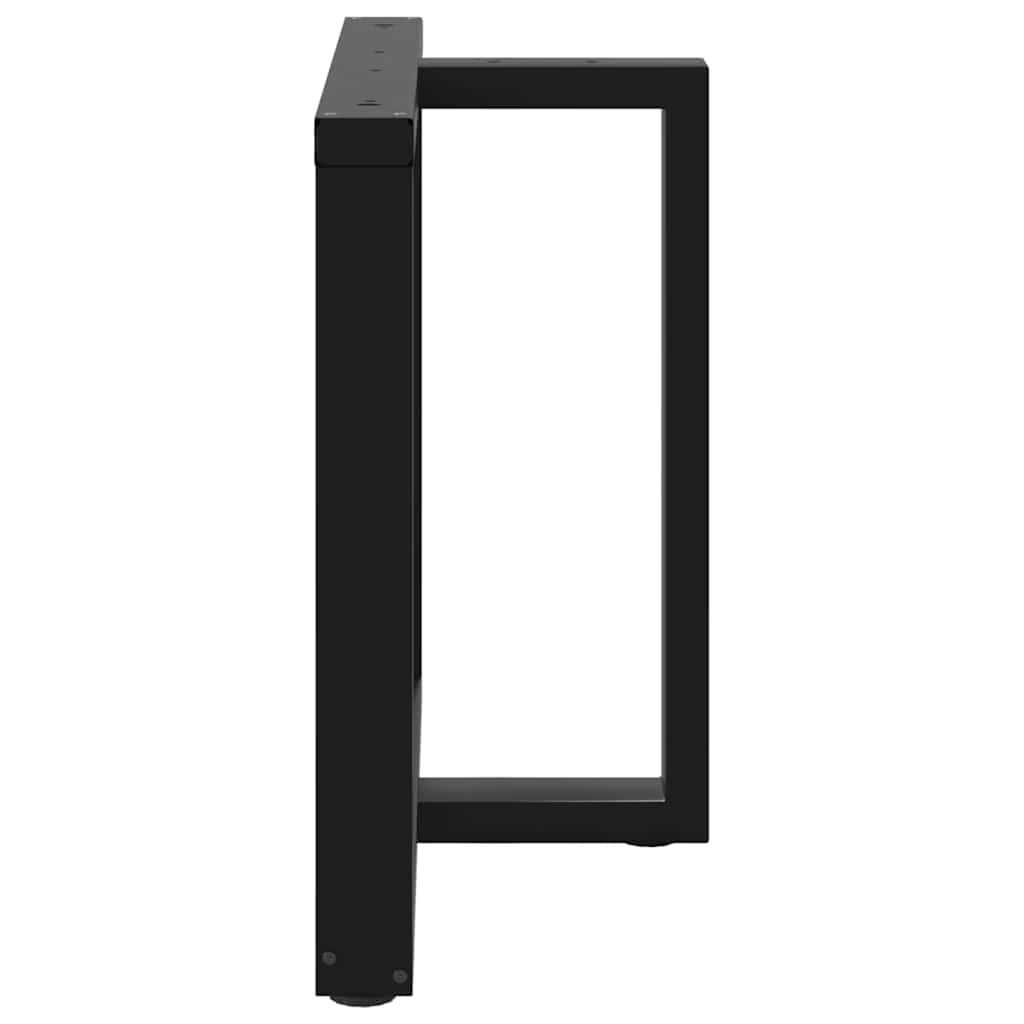 vidaXL Esstischbeine T-Form 2 Stk. Schwarz 100x35x(72-73) cm Stahl