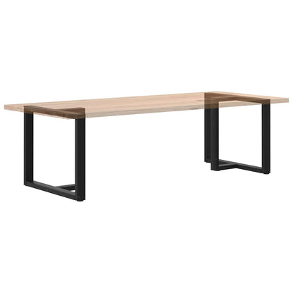 vidaXL Esstischbeine T-Form 2 Stk. Schwarz 100x35x(72-73) cm Stahl