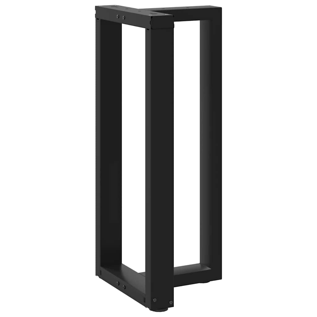 vidaXL Bartischbeine T-Form 2 Stk. Schwarz 40x35x(90-91) cm Stahl