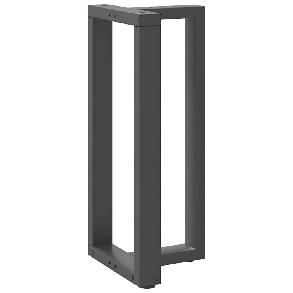 vidaXL Bartischbeine T-Form 2 Stk. Anthrazit 40x35x(90-91) cm Stahl