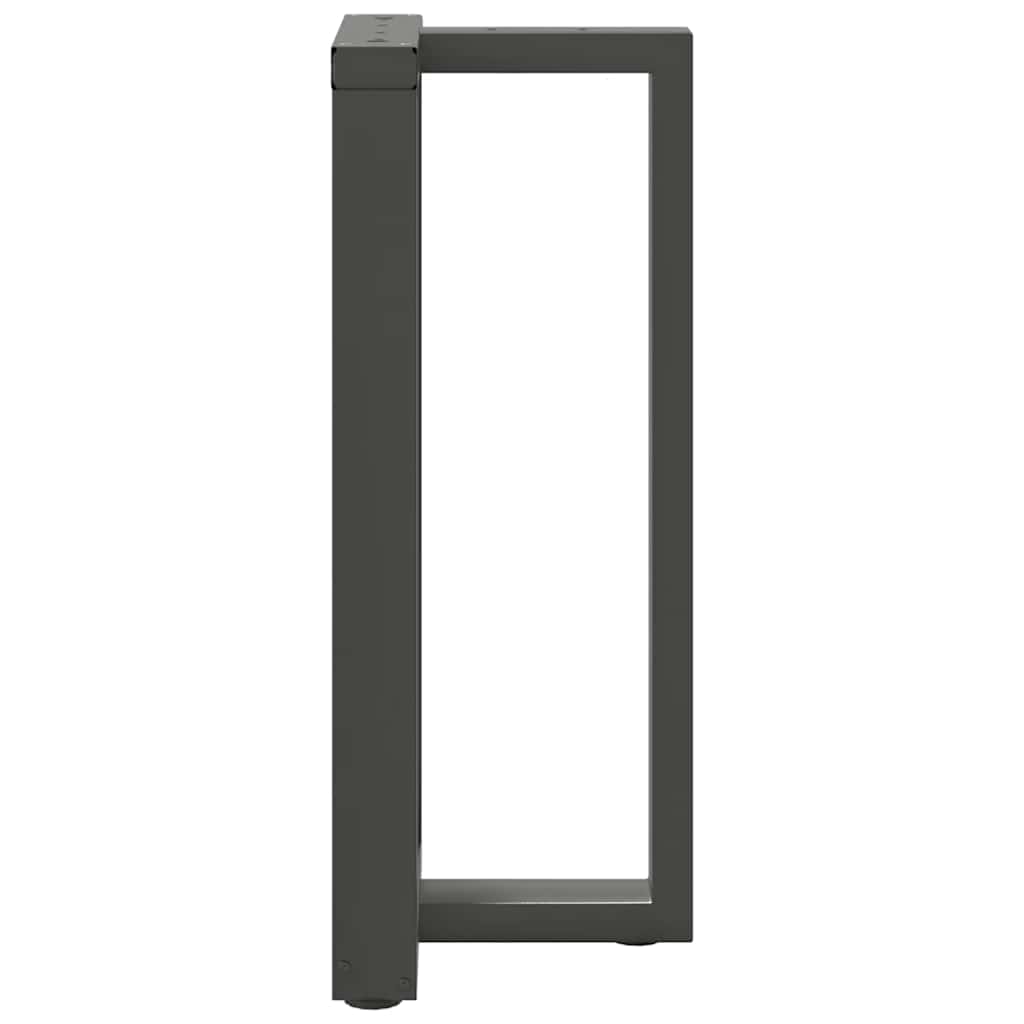 vidaXL Bartischbeine T-Form 2 Stk. Anthrazit 40x35x(90-91) cm Stahl