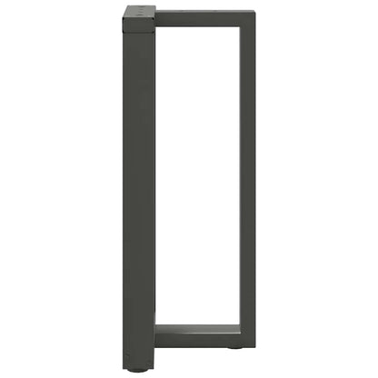 vidaXL Bartischbeine T-Form 2 Stk. Anthrazit 40x35x(90-91) cm Stahl