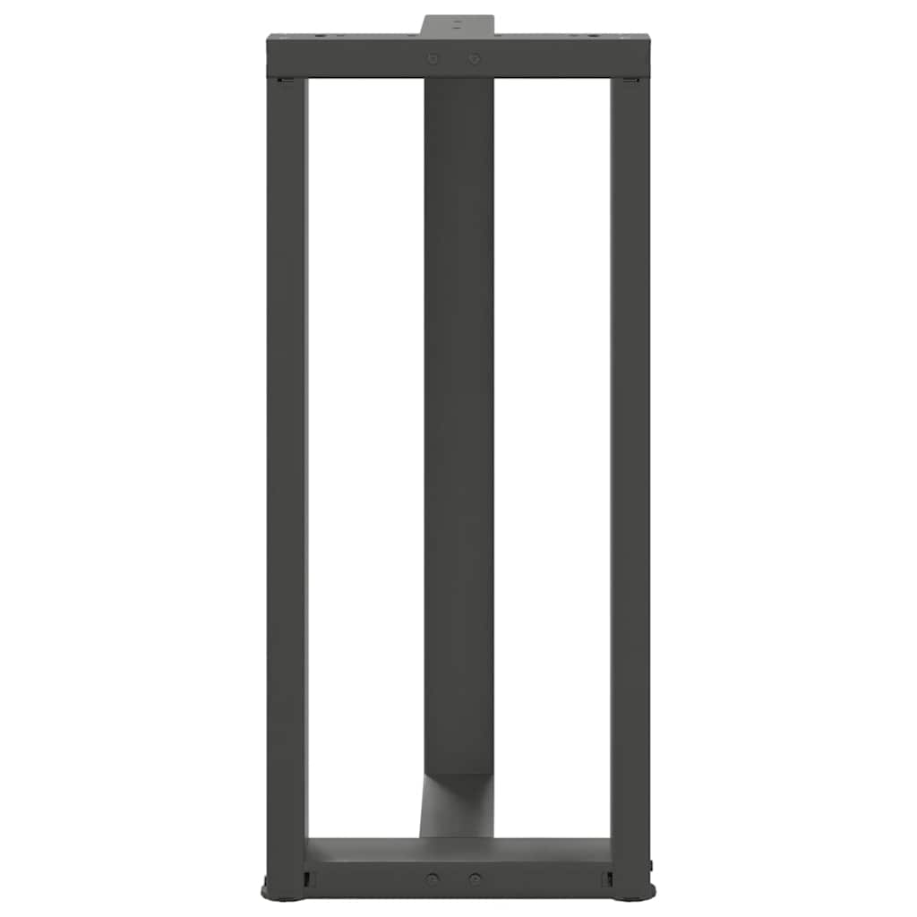 vidaXL Bartischbeine T-Form 2 Stk. Anthrazit 40x35x(90-91) cm Stahl