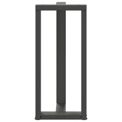 vidaXL Bartischbeine T-Form 2 Stk. Anthrazit 40x35x(90-91) cm Stahl