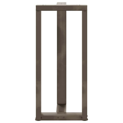 vidaXL Bartischbeine T-Form 2 Stk. Naturstahl 40x35x(90-91) cm Stahl
