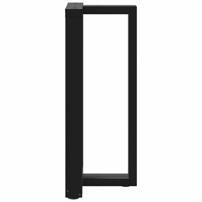 vidaXL Bartischbeine T-Form 2 Stk. Schwarz 50x35x(90-91) cm Stahl