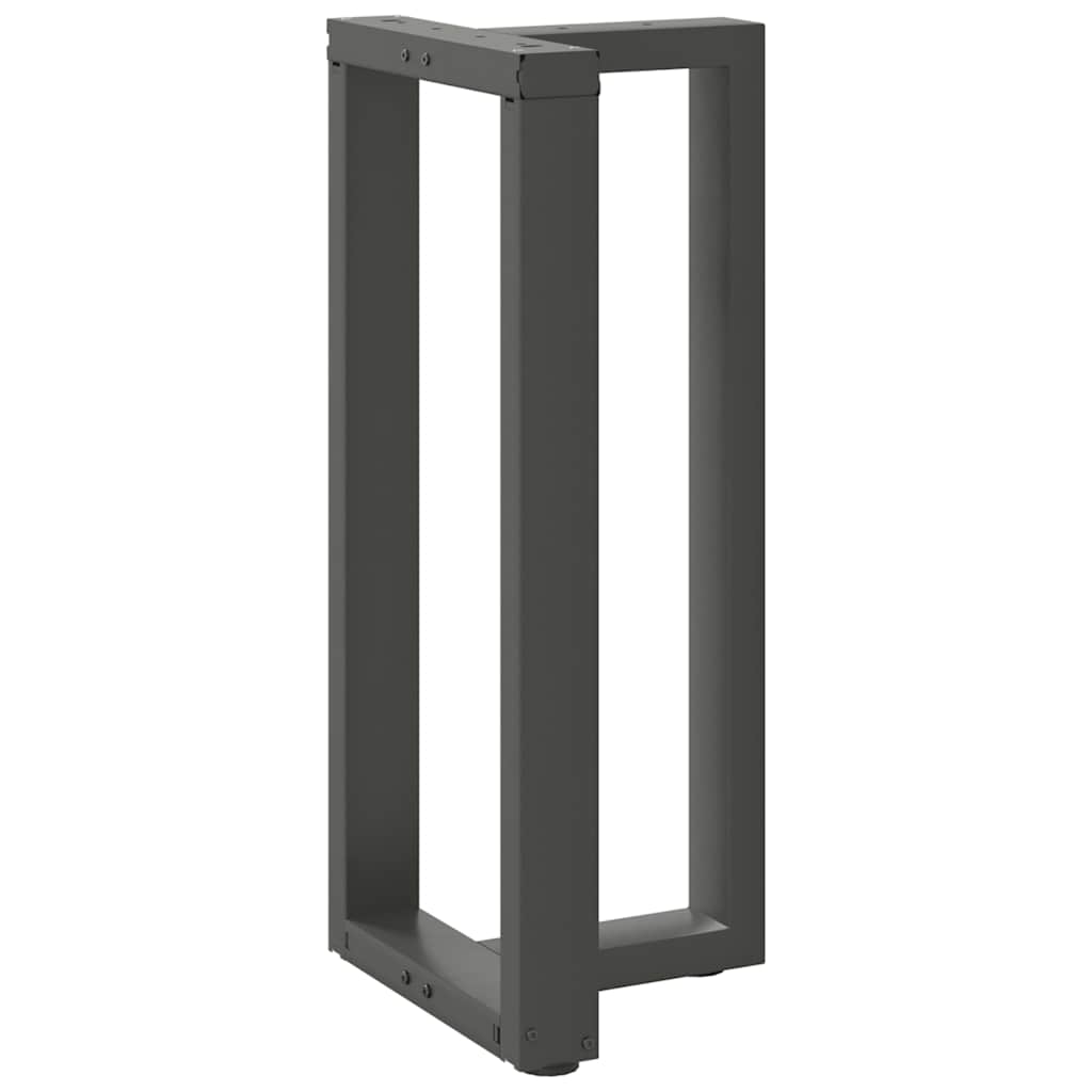 vidaXL Bartischbeine T-Form 2 Stk. Anthrazit 50x35x(90-91) cm Stahl