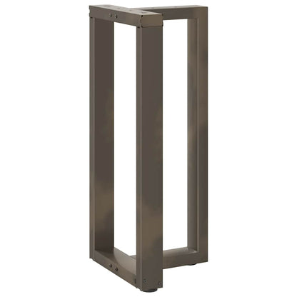 vidaXL Bartischbeine T-Form 2 Stk. Naturstahl 50x35x(90-91) cm Stahl