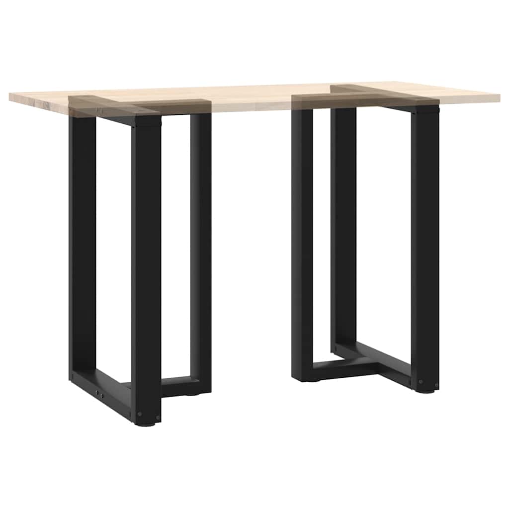 vidaXL Bartischbeine T-Form 2 Stk. Schwarz 60x35x(90-91) cm Stahl