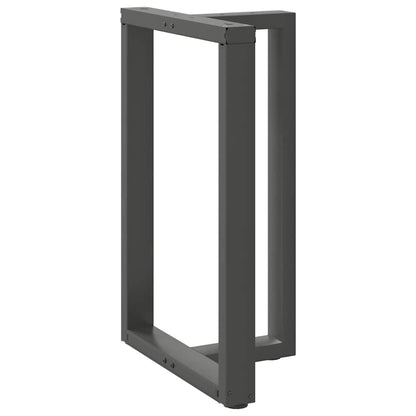 vidaXL Bartischbeine T-Form 2 Stk. Anthrazit 60x35x(90-91) cm Stahl