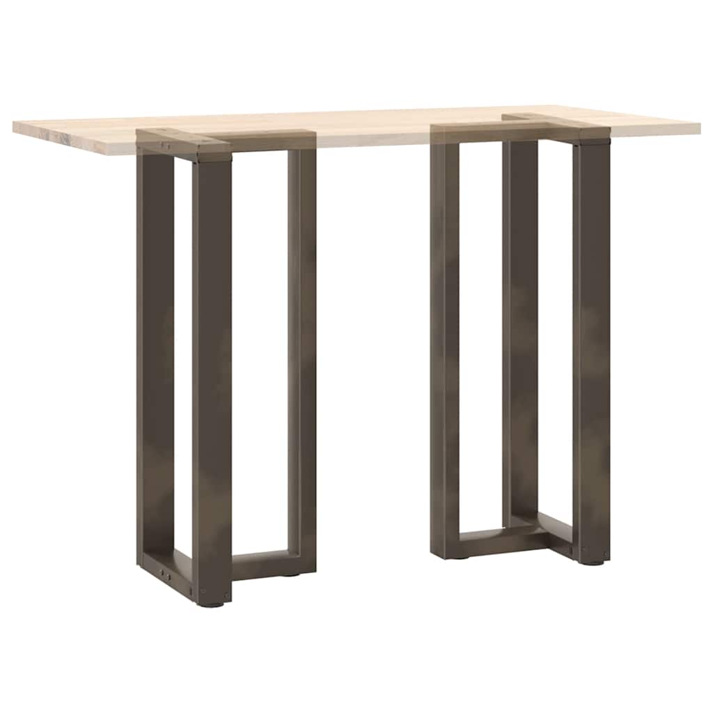 vidaXL Bartischbeine T-Form 2 Stk. Naturstahl 40x35x(100-101) cm Stahl