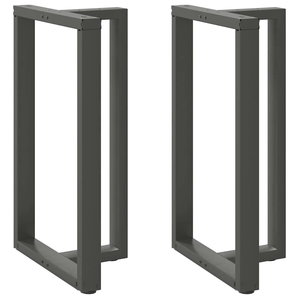 vidaXL Bartischbeine T-Form 2 Stk. Anthrazit 60x35x(100-101) cm Stahl