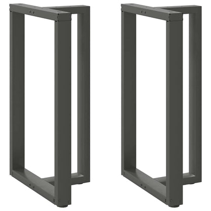 vidaXL Bartischbeine T-Form 2 Stk. Anthrazit 60x35x(100-101) cm Stahl